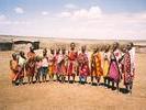 Image of Masai women and children