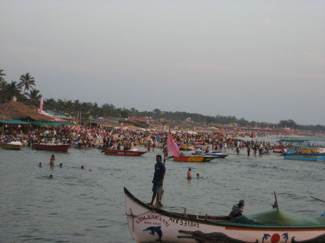 Baga beach scene