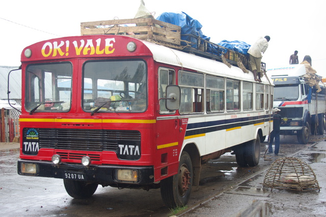 Image of Tata bus in Fort Dauphin